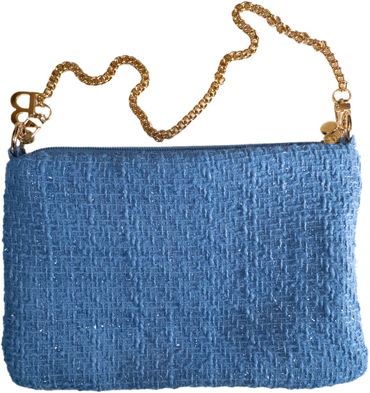 LaPoshetta bouclè azzurro