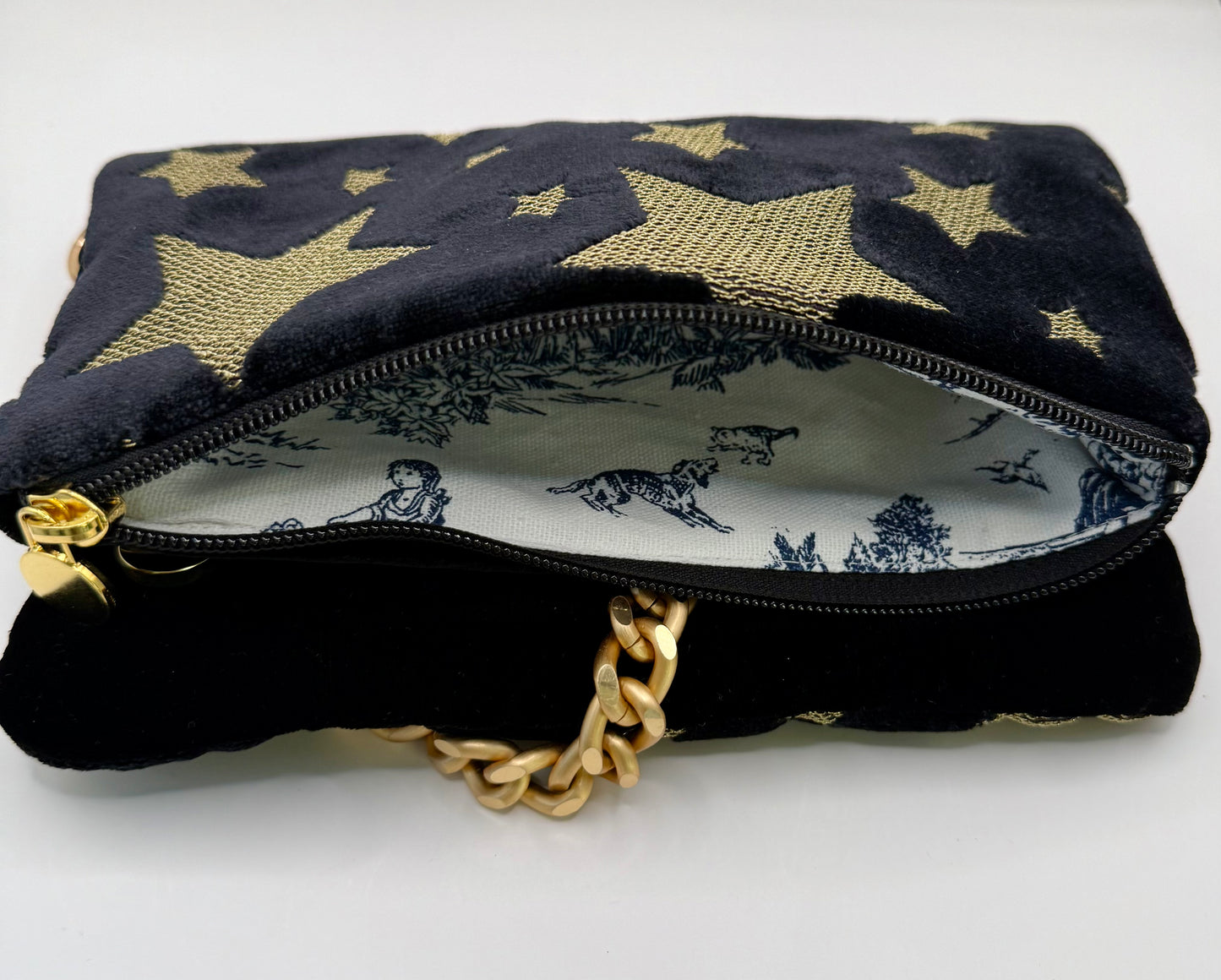 Zippy Jacquard di velluto a stelle oro