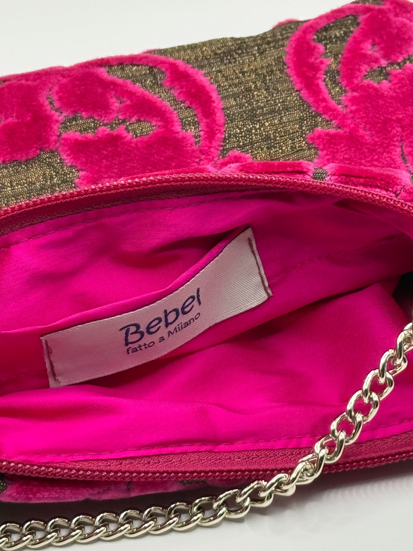 La Poshetta Mini Jacquard a fiori ciclamino