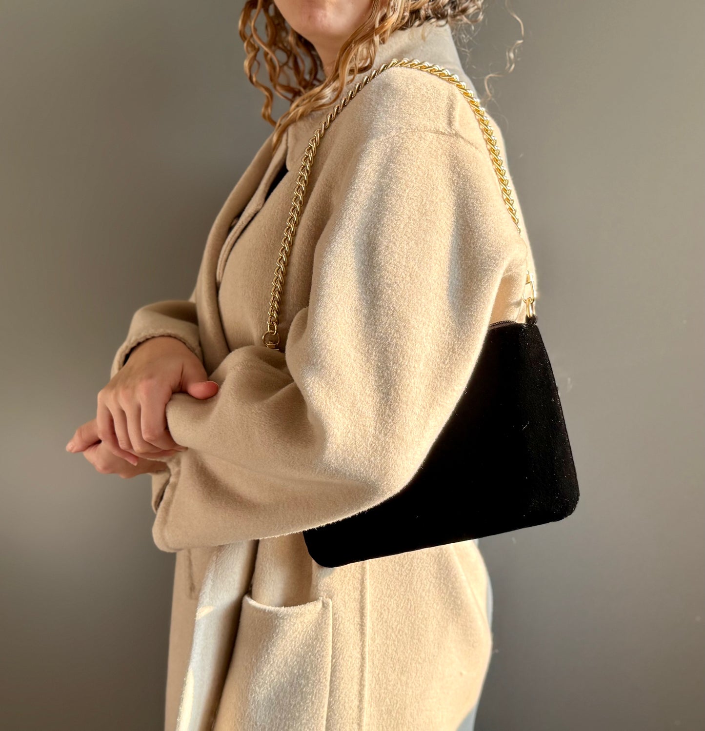 La Poshetta Mini velluto nero