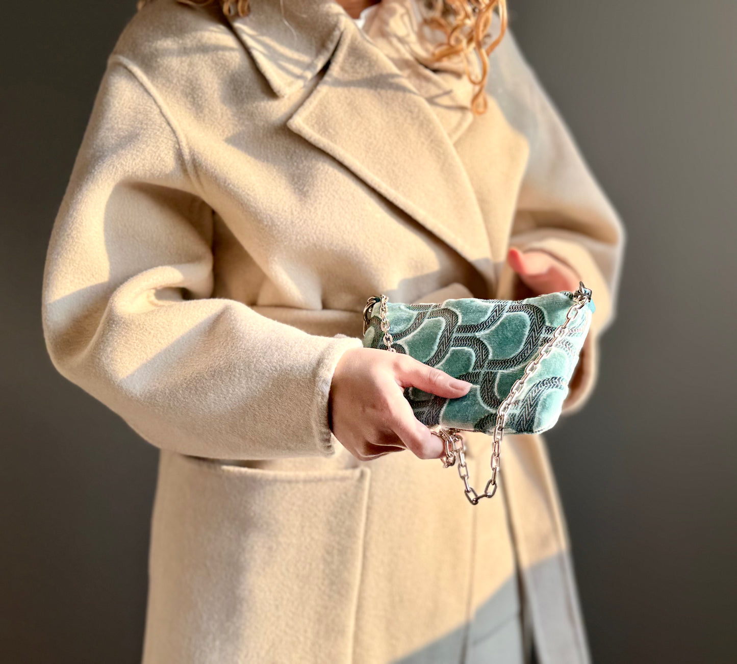 La Poshetta mini Jacquard verde