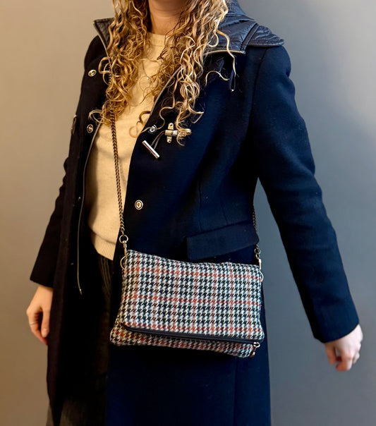 Zippy Pied de Poule nero, grigio e rosso