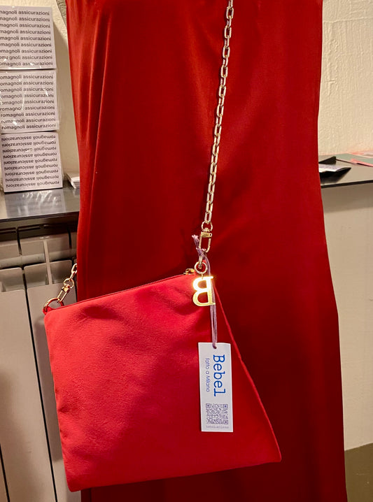 La Poshetta velluto rosso rubino