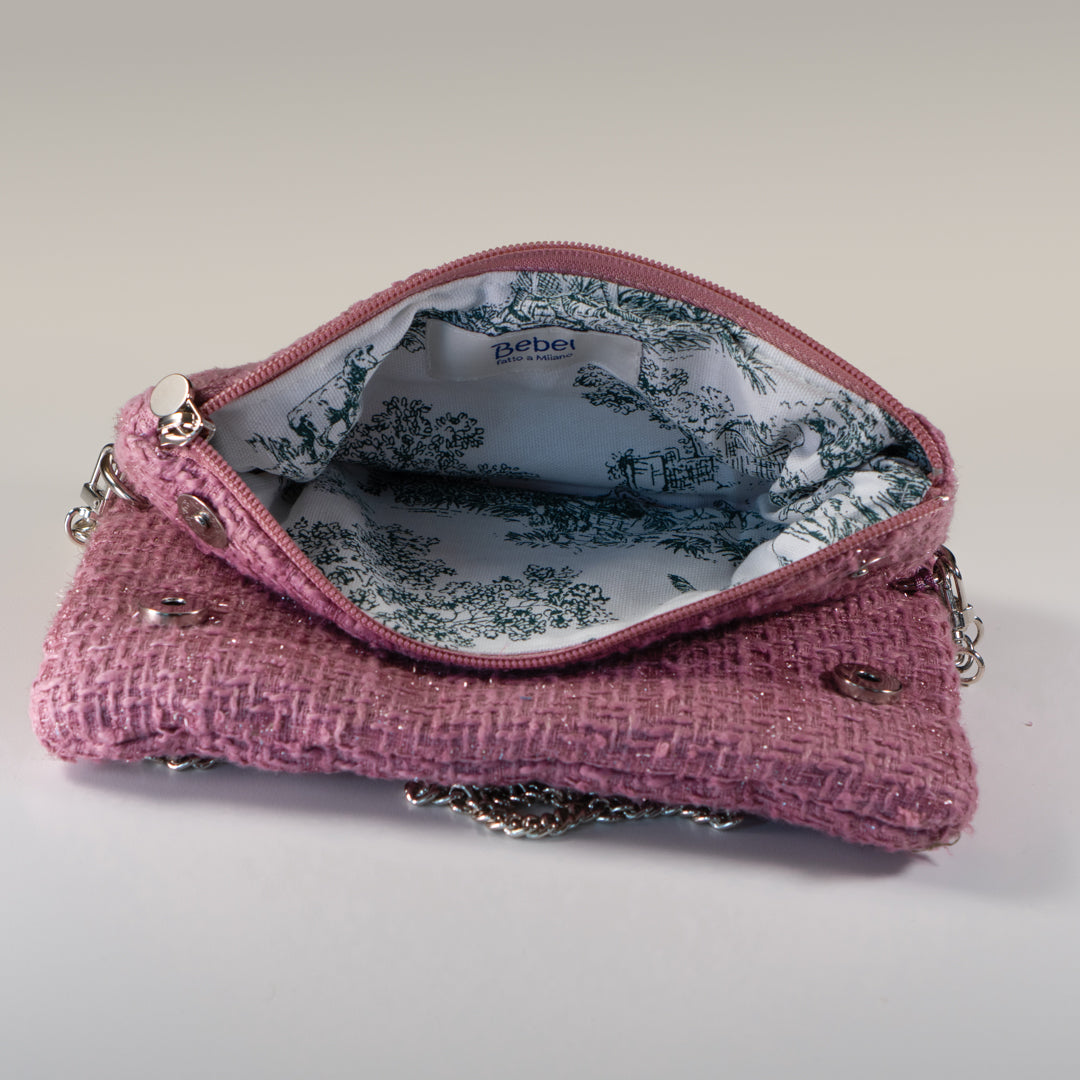 Zippy bouclé rosa antico