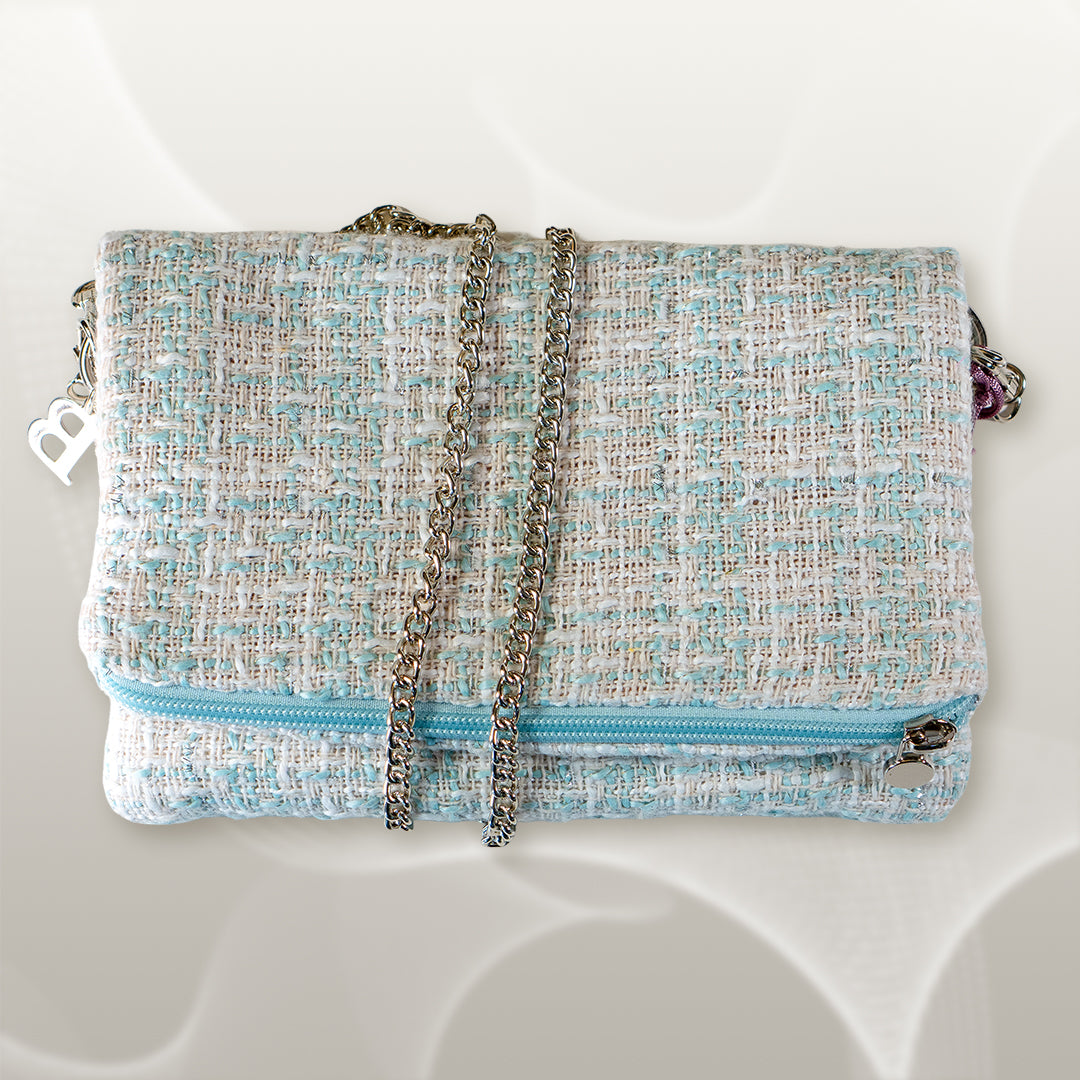 Zippy bouclé verde acqua
