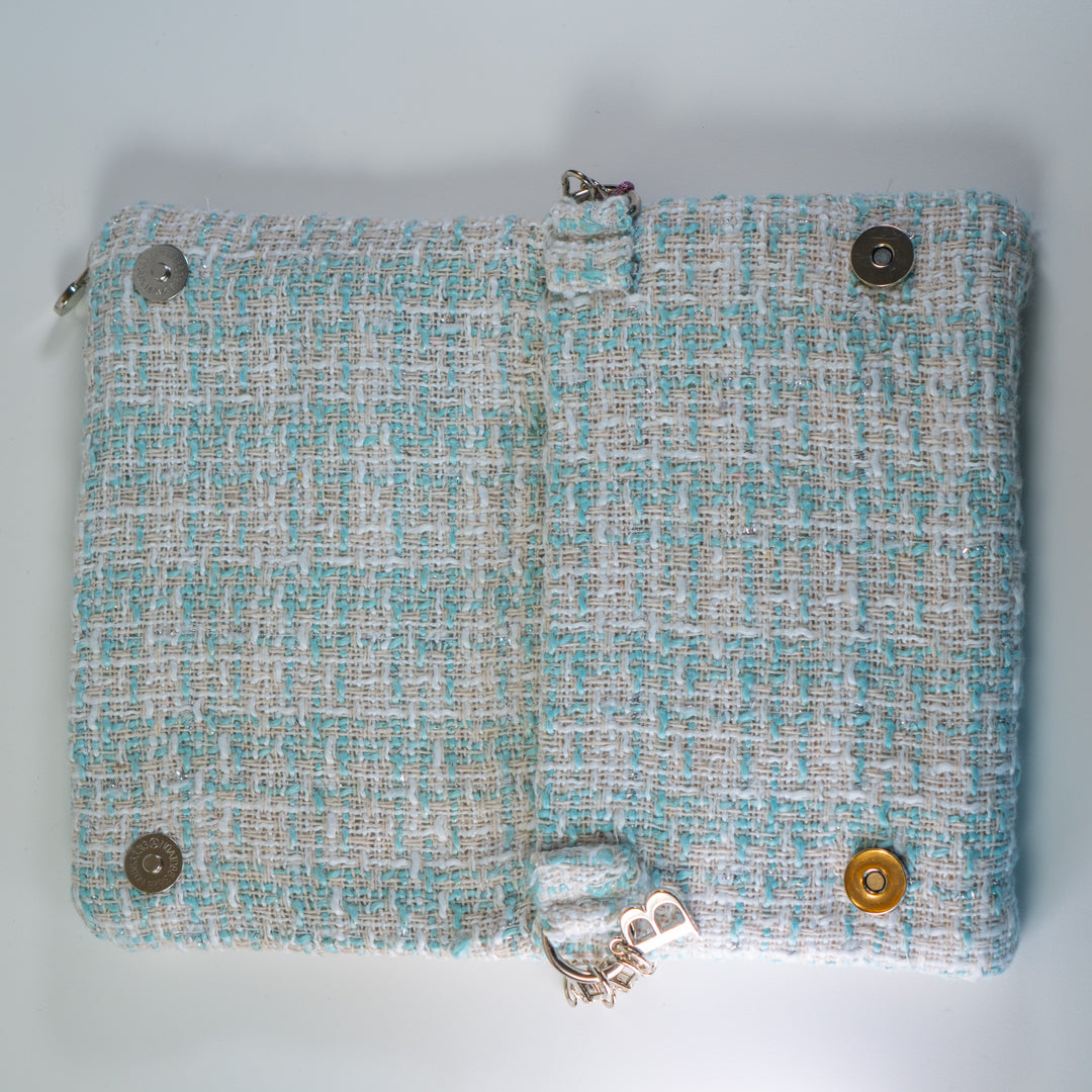 Zippy bouclé verde acqua