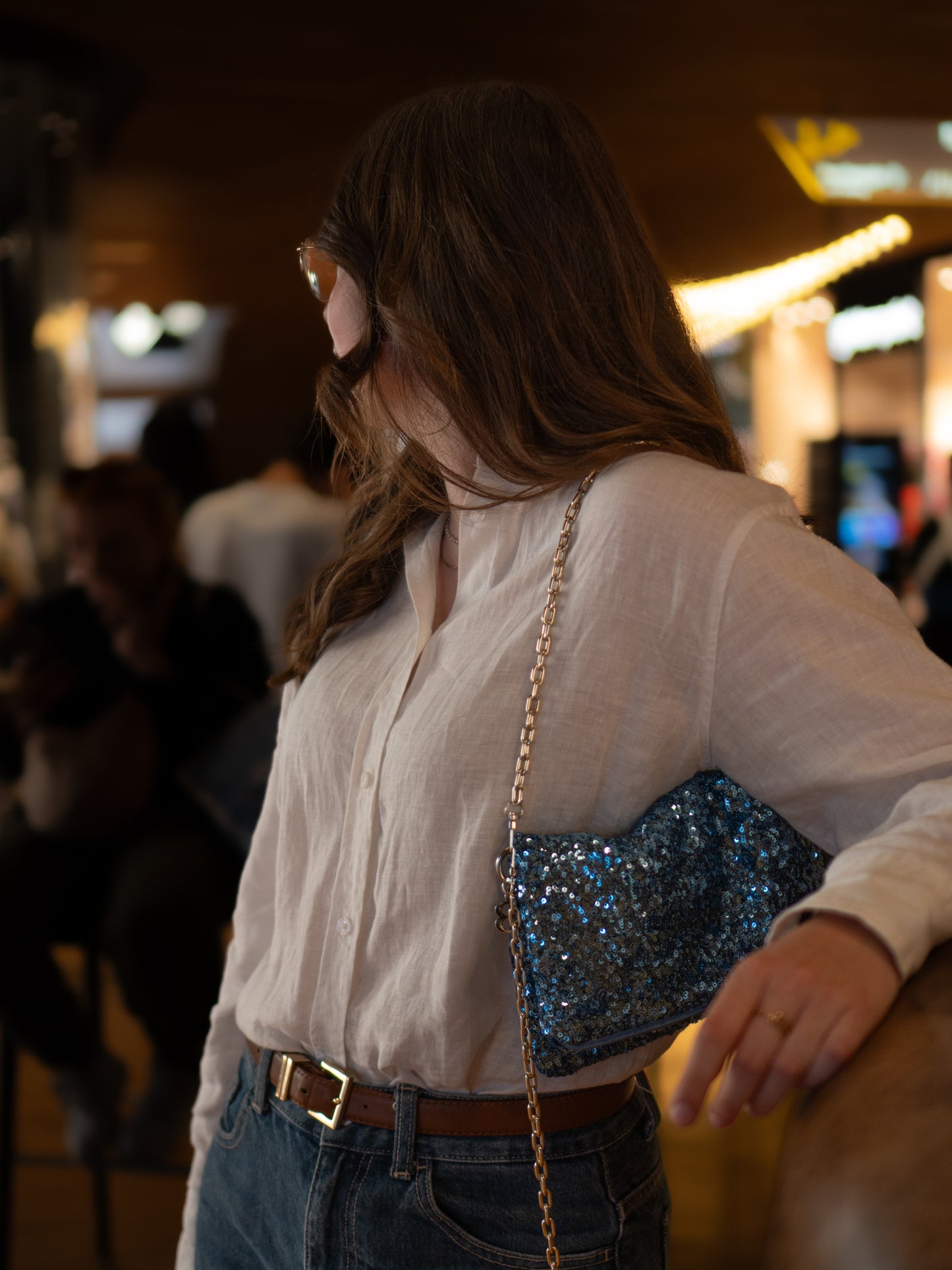 Zippy paillettes azzurre