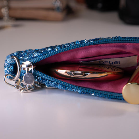 Zippy paillettes azzurre