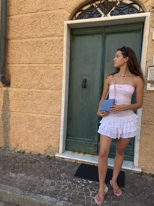 Zippy bouclé azzurro