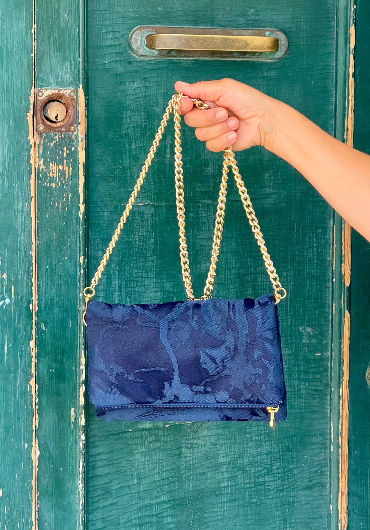 Zippy jacquard blu