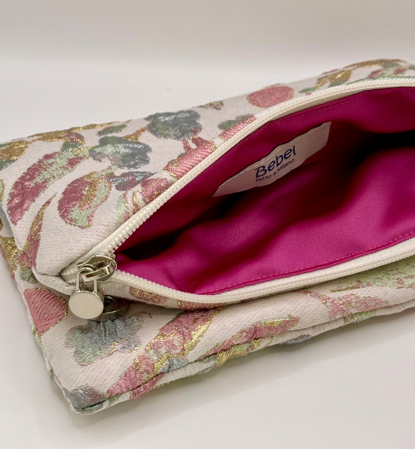 Zippy jacquard a fiori rosa