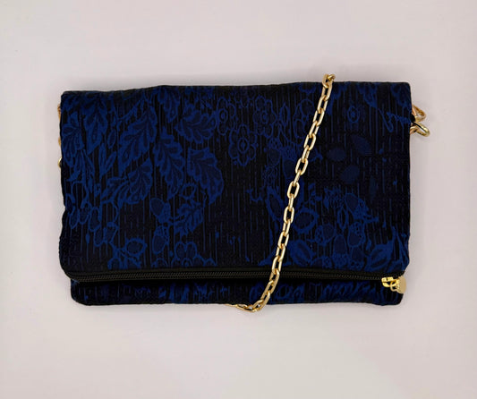 Zippy jacquard nero e blu