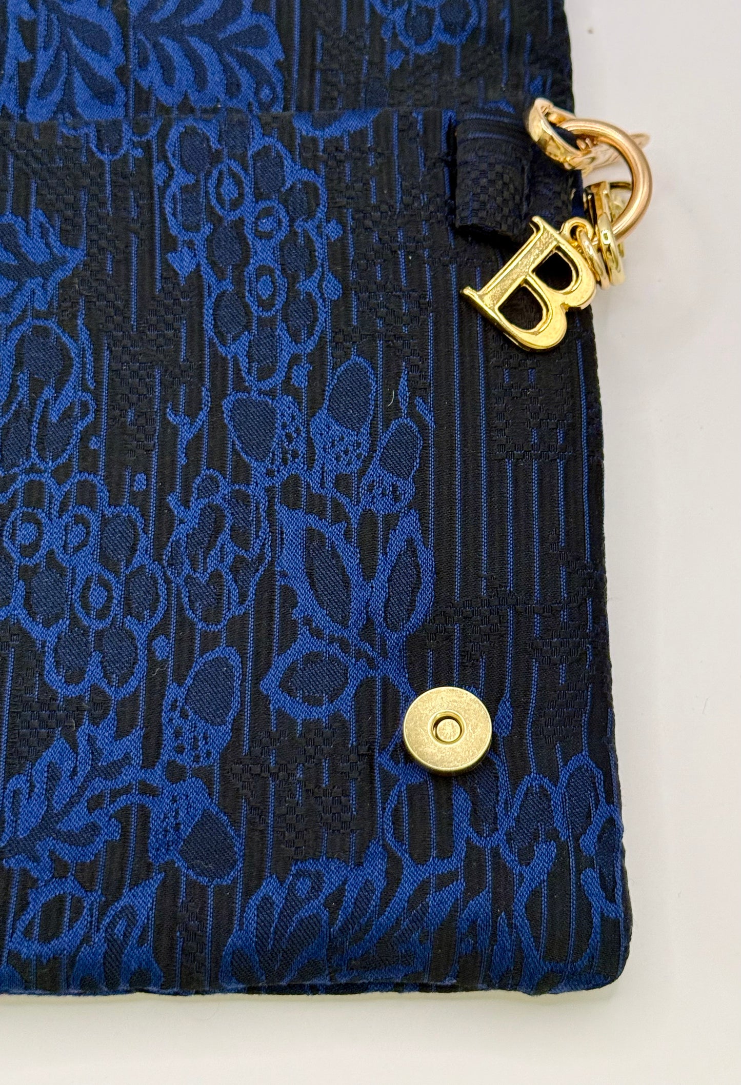 Zippy jacquard nero e blu