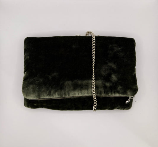 Zippy velluto verde muschio