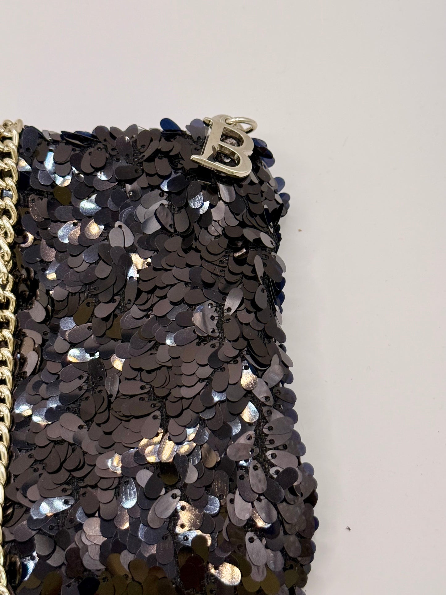 La Poshetta Mini paillettes nere