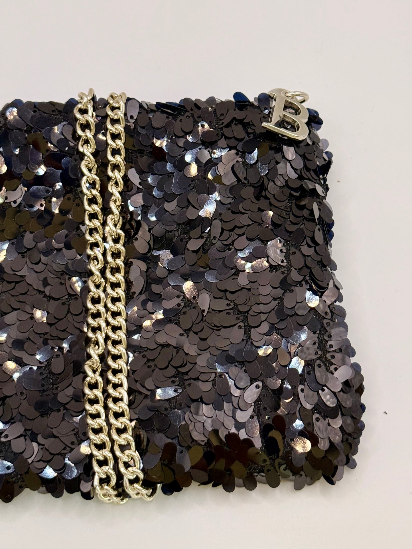 La Poshetta Mini paillettes nere