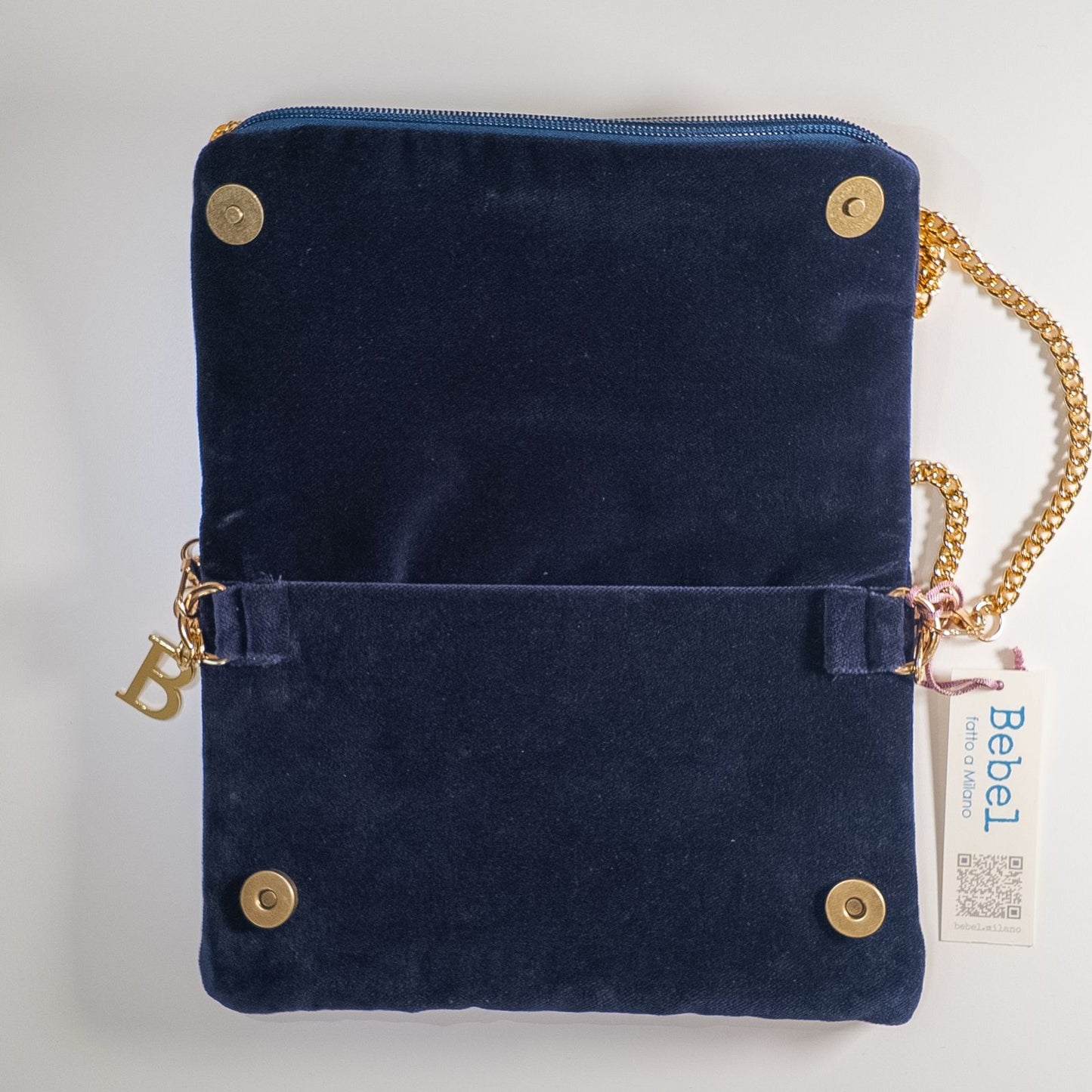 Zippy velluto blu