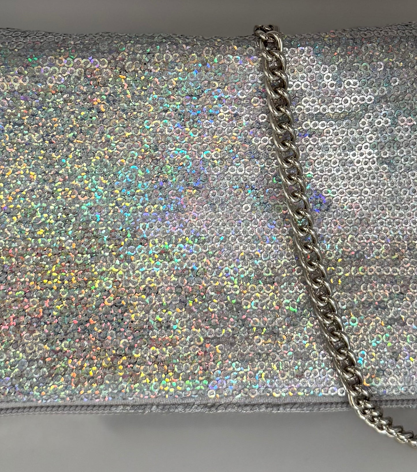 Zippy paillettes argento