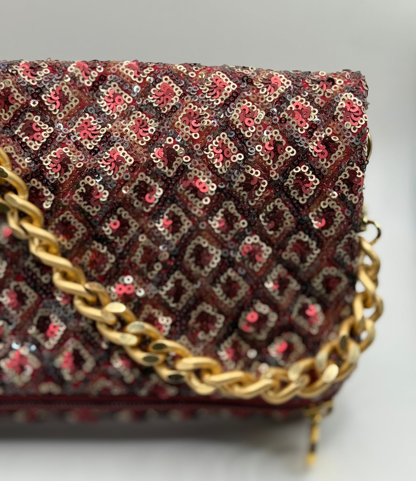 Zippy paillettes amaranto