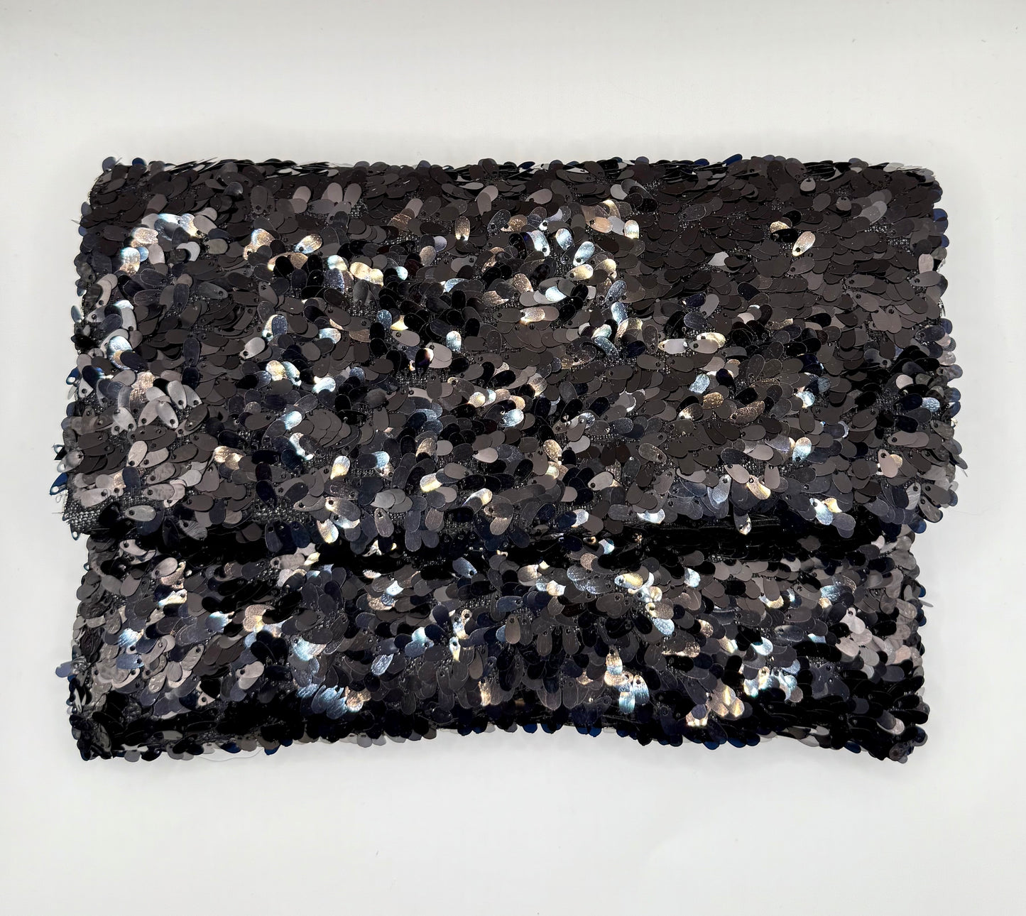 Clutch paillettes nere