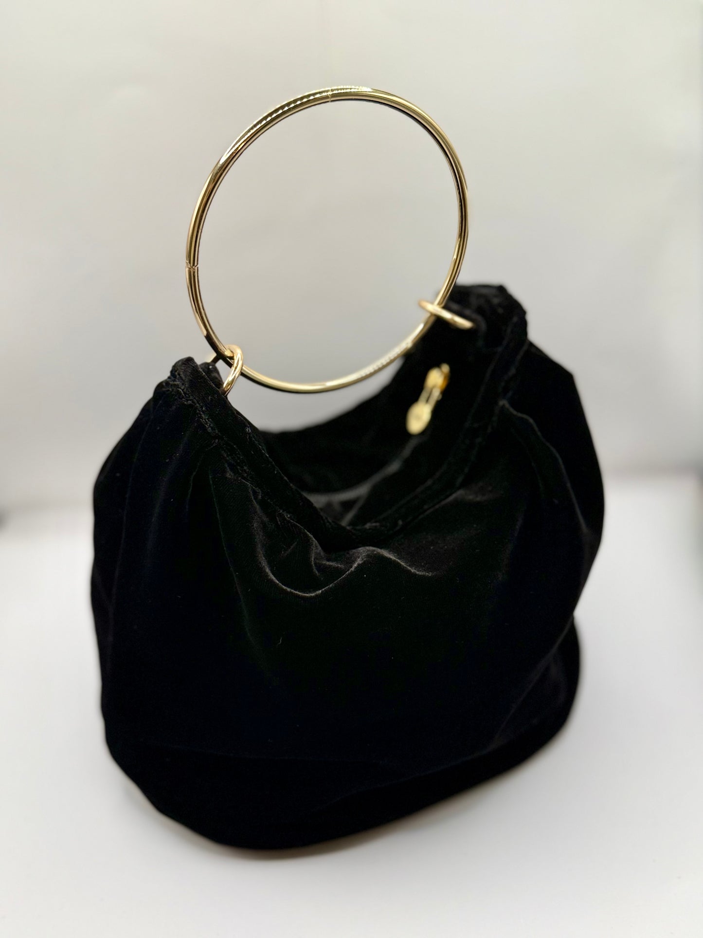 Bond velluto nero - Manico cerchio