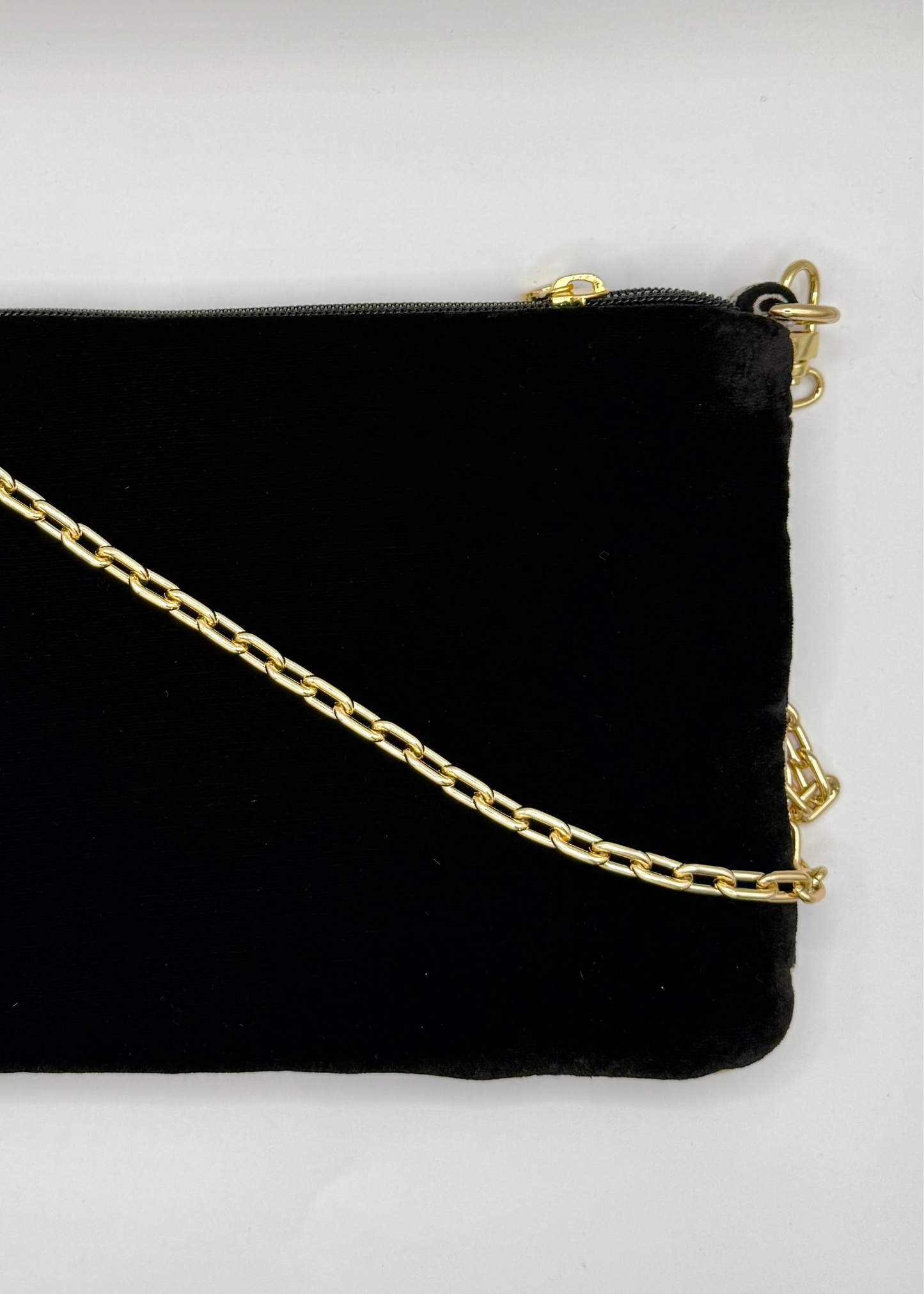 La Poshetta in velluto Jacquard animalier - Retro in velluto nero