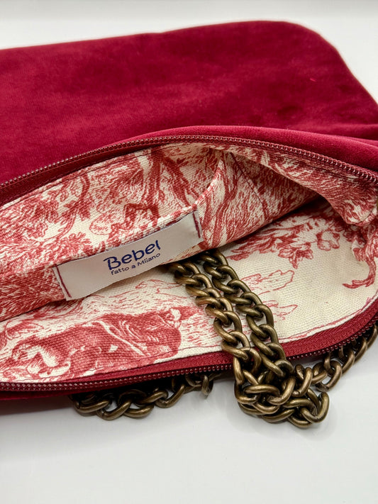 La Poshetta velluto bordeaux