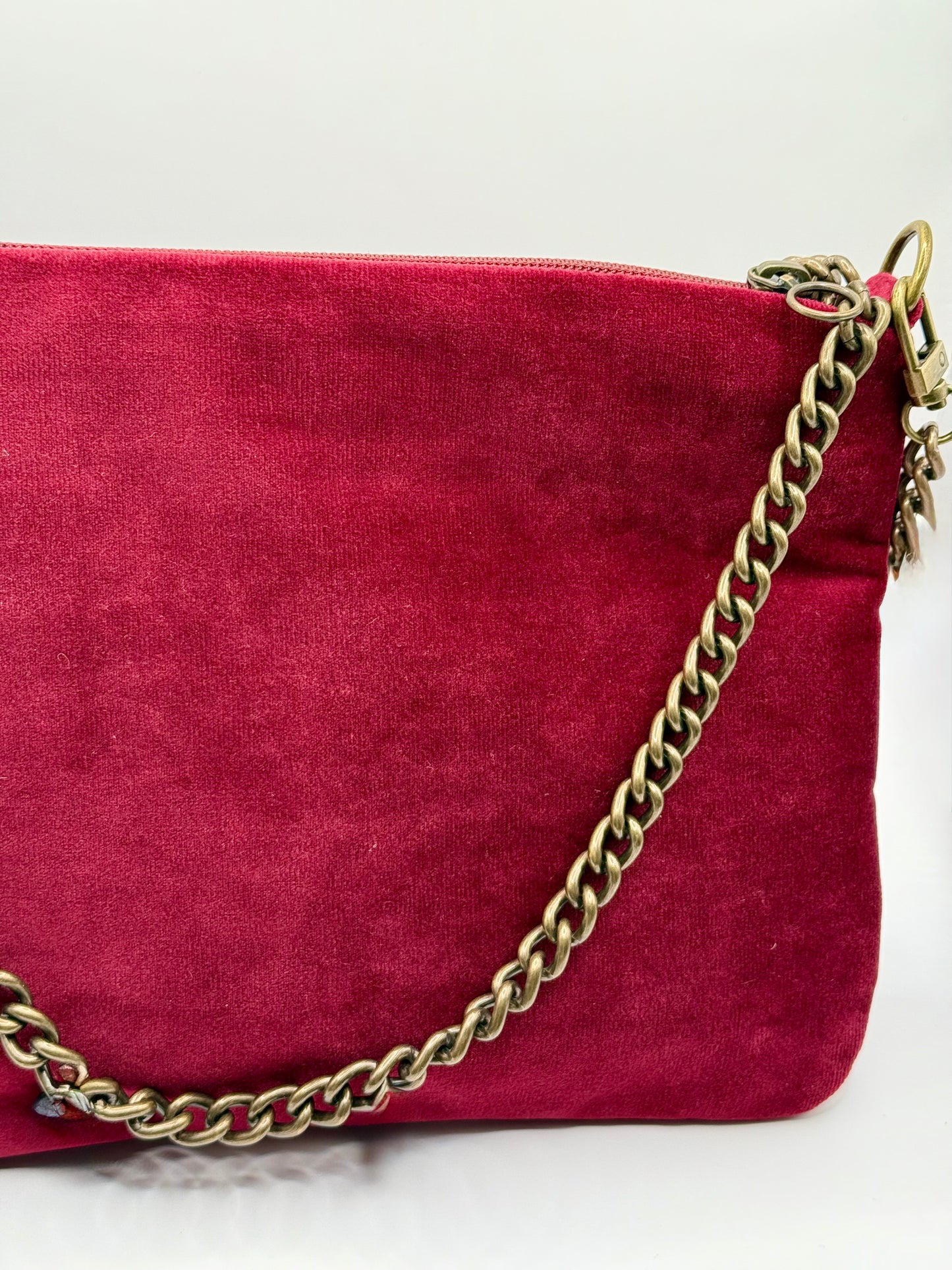 La Poshetta velluto bordeaux