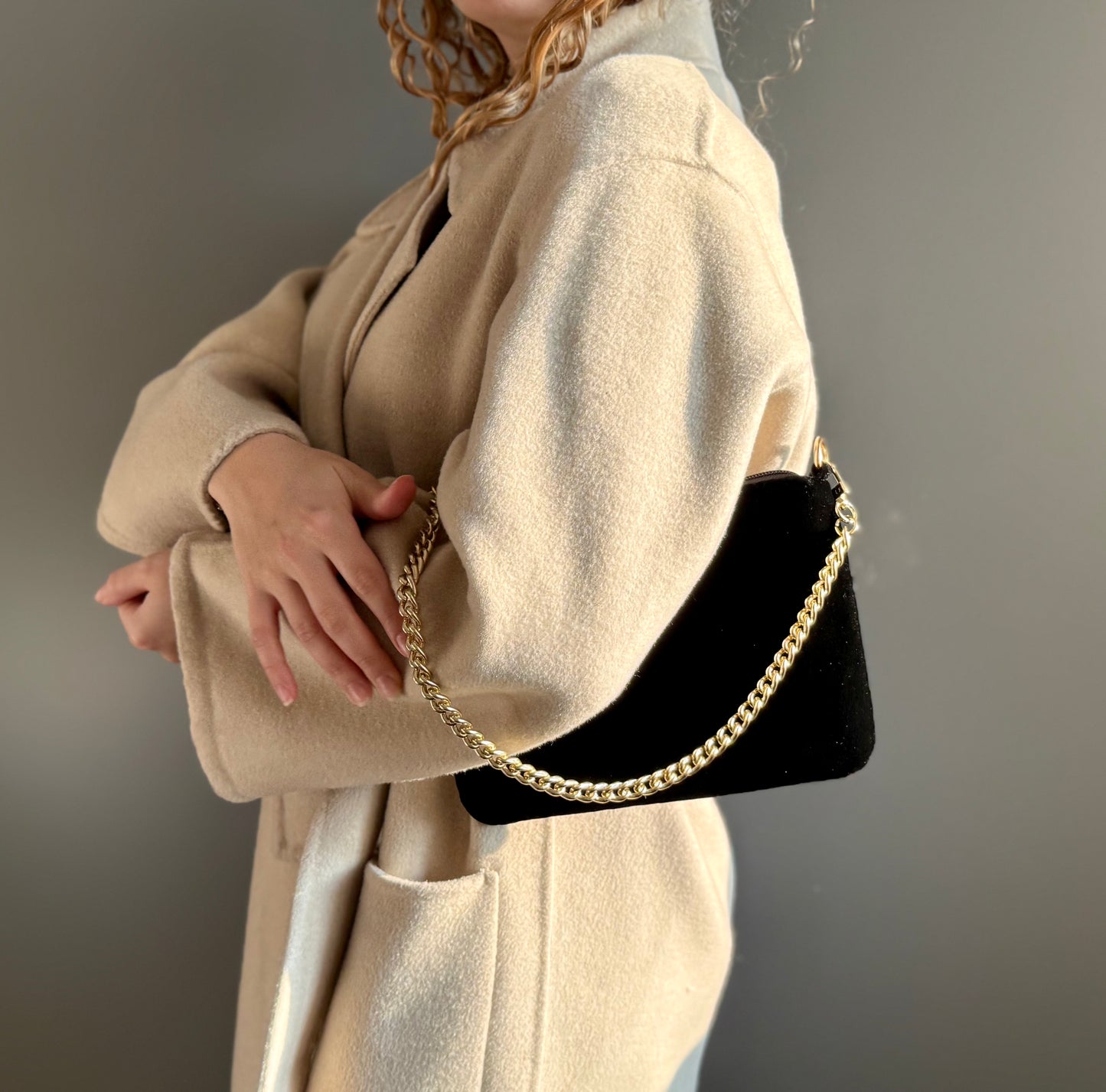 La Poshetta Mini velluto nero