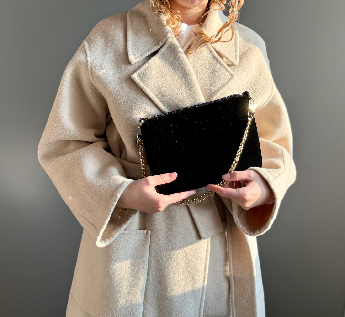 La Poshetta Mini velluto nero