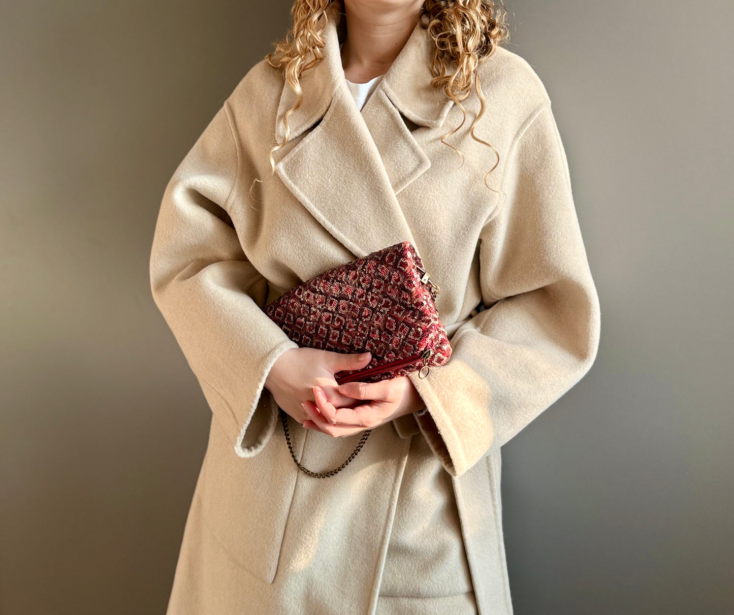 Zippy paillettes amaranto