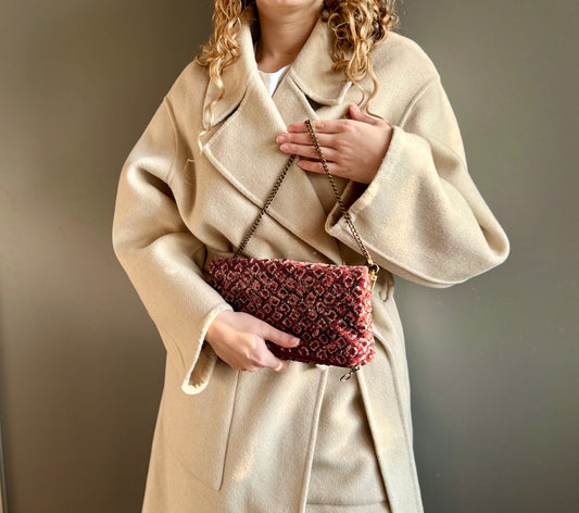 Zippy paillettes amaranto