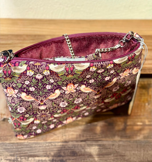 La Poshetta viola tessuto made in Japan - collezione “Best of Morris”