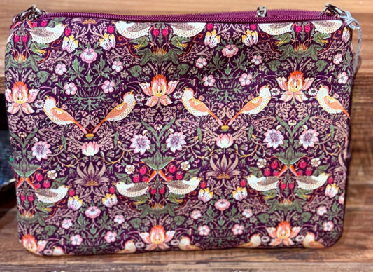 La Poshetta viola tessuto made in Japan - collezione “Best of Morris”