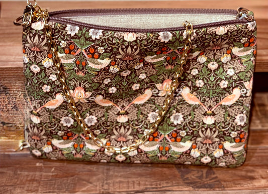 La Poshetta verde tessuto made in Japan - collezione “Best of Morris”