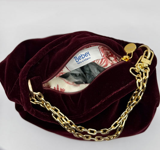 Bignè velluto porpora