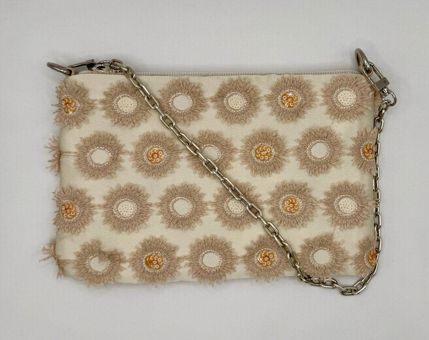 La Poshetta Mini Jacquard margherite beige - Retro Jacquard beige