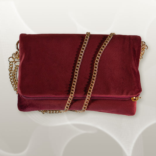 Zippy velluto bordeaux