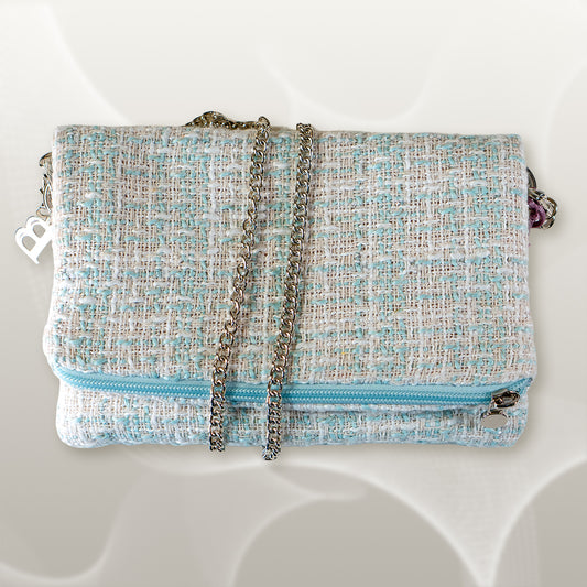 Zippy bouclé verde acqua