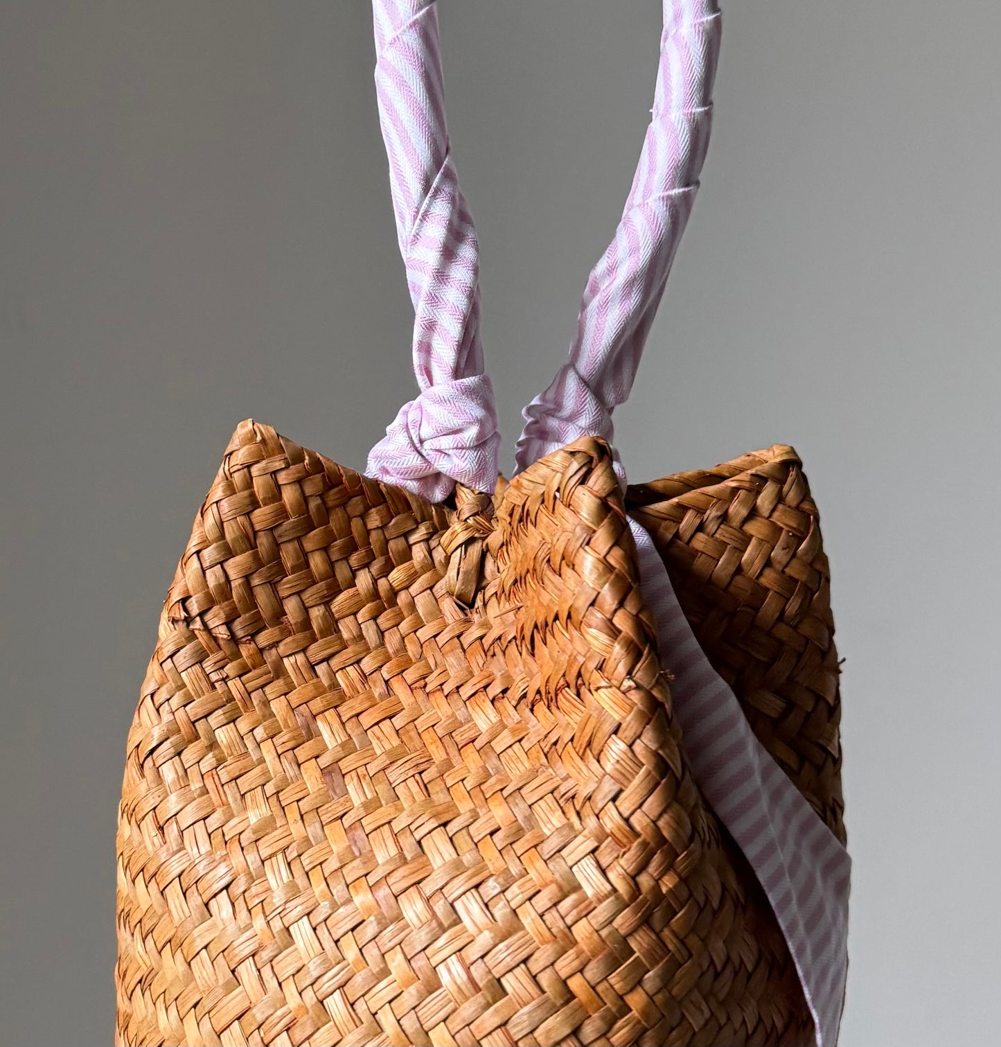 Sandy Bag - Twilly a righe rosa - Personalizzabile con le iniziali