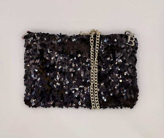 La Poshetta Mini paillettes nere